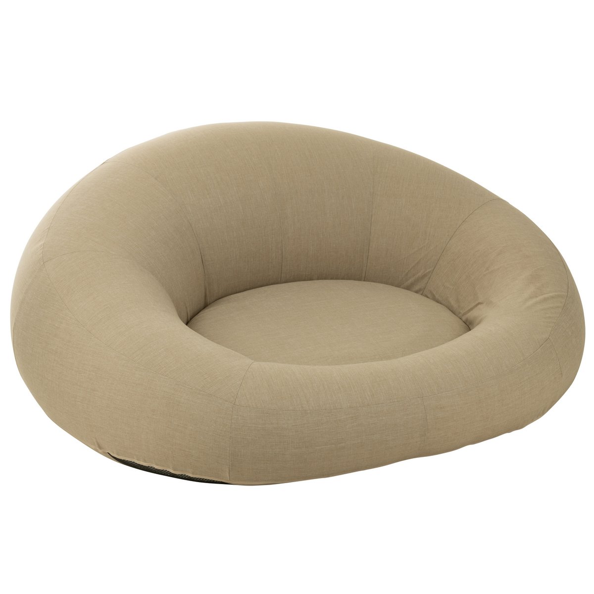 J-Line Matras Donut Polyethyleen Beige