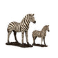 J-Line Zebra Poly Wit/Zwart Large