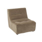 J-Line Chaise Grid Populierenhout/Schuim Donker Taupe