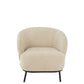 J-Line Loungestoel Mars Populierenhout/Schuim Beige