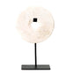 The Marble Disc on Stand - Wit - L