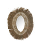 J-Line Mirror Oval Braided Grass Natural