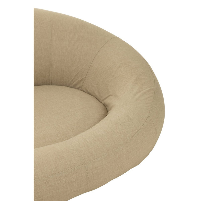 J-Line Matras Donut Polyethyleen Beige