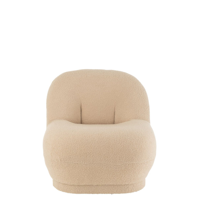 J-Line Zetel Teddy Bouclé Warm Beige