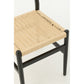 J-Line Chair Lap Beukenhout/Touw Zwart