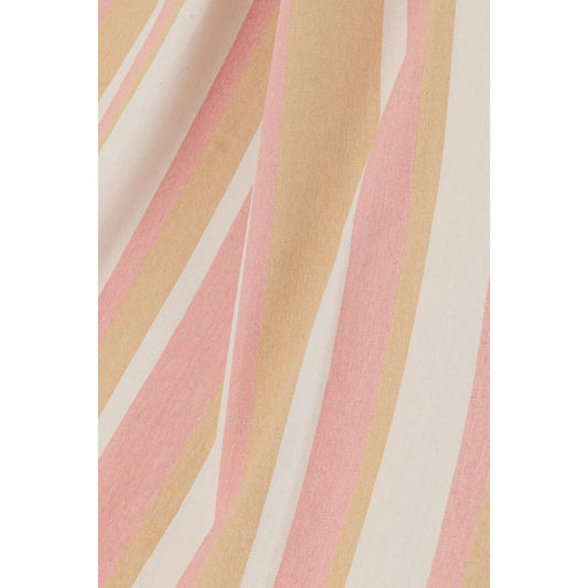 J-Line Hangmat Strepen Katoen/Polyester Wit/Beige/Licht Roze