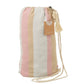 J-Line Hangmat Strepen Katoen/Polyester Wit/Beige/Licht Roze