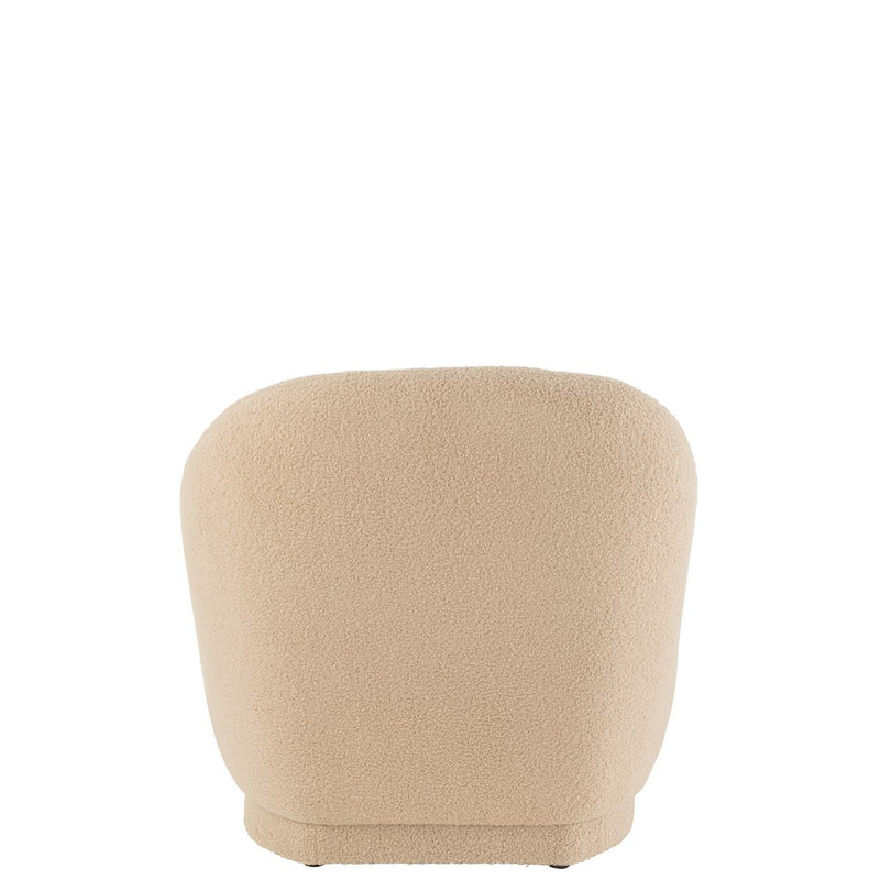 J-Line Zetel Teddy Bouclé Warm Beige