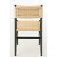 J-Line Chair Lap Beukenhout/Touw Zwart