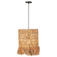 J-Line hanglamp Rond - bananenbladeren - naturel