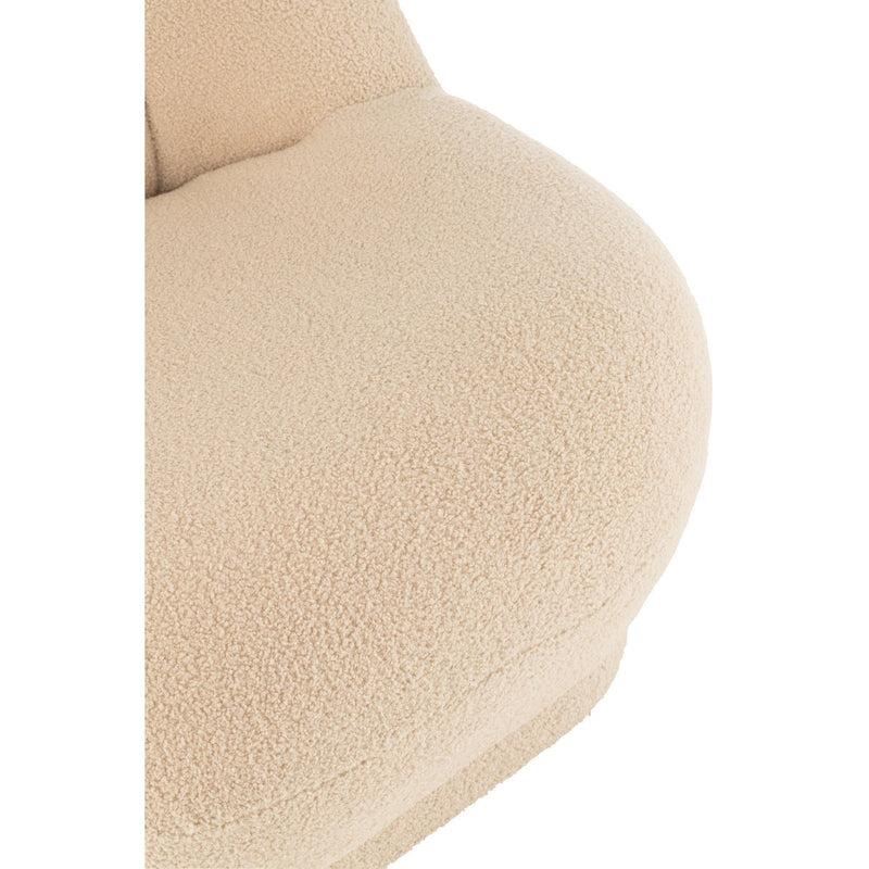 J-Line Zetel Teddy Bouclé Warm Beige