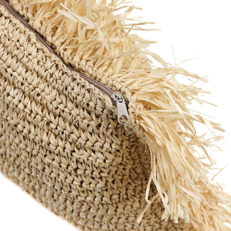 The Raffia Cushion - Natural - 35x100