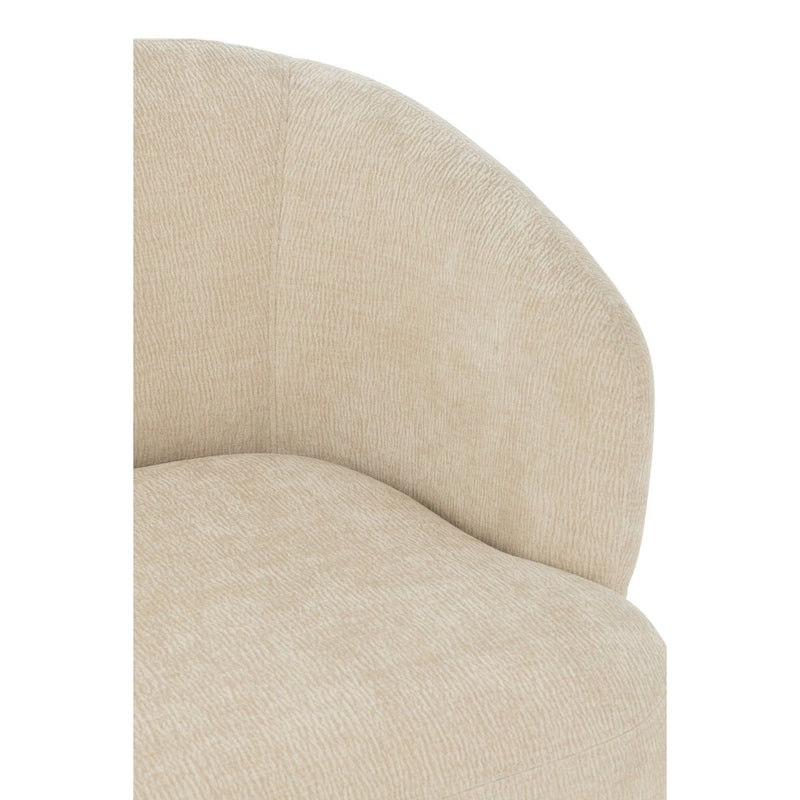 J-Line Loungestoel Mars Populierenhout/Schuim Beige