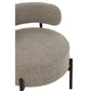 J-Line Loungestoel Boucle Multiplex/Polyester Grijs/Zwart