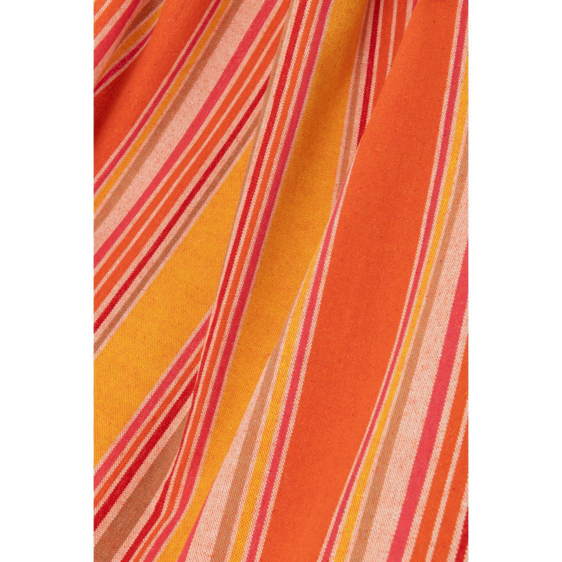 J-Line Hangmat Strepen Katoen/Polyester Oranje+Mix