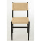 J-Line Chair Lap Beukenhout/Touw Zwart