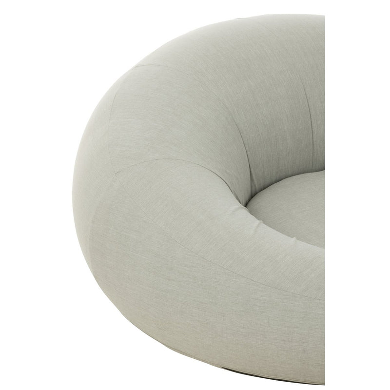 J-Line Matras Donut Polyethyleen Grijs