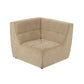 J-Line Hoekzetel Grid Populierenhout/Mousse Donker Beige