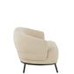 J-Line Loungestoel Mars Populierenhout/Schuim Beige