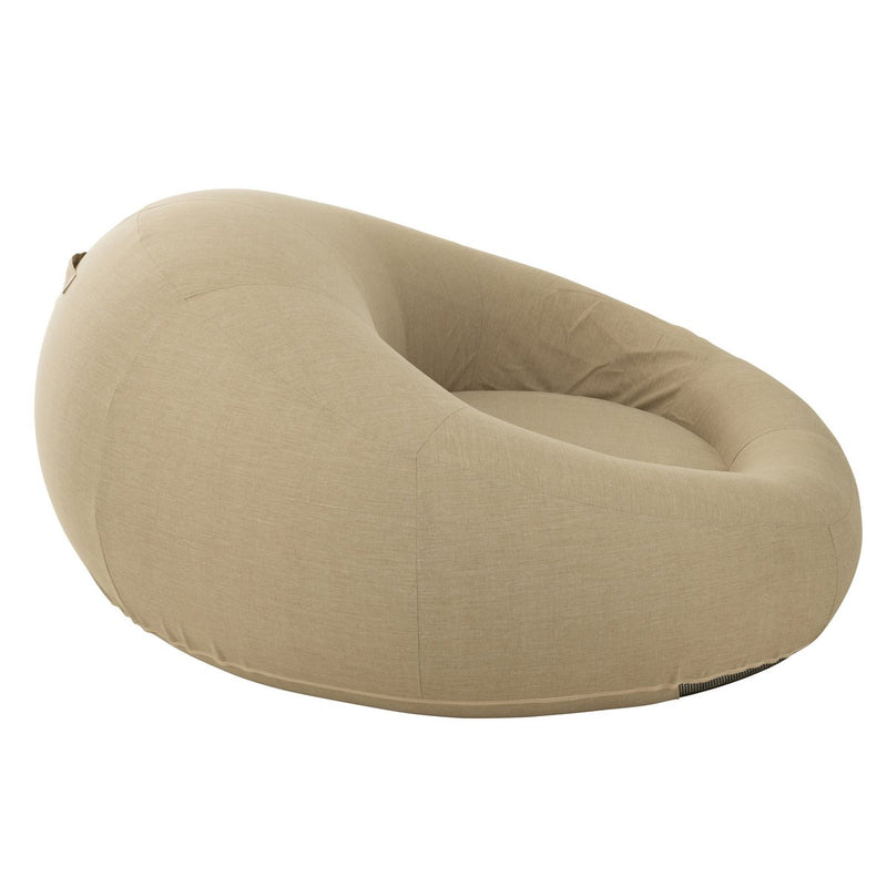 J-Line Matras Donut Polyethyleen Beige