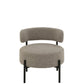 J-Line Loungestoel Boucle Multiplex/Polyester Grijs/Zwart