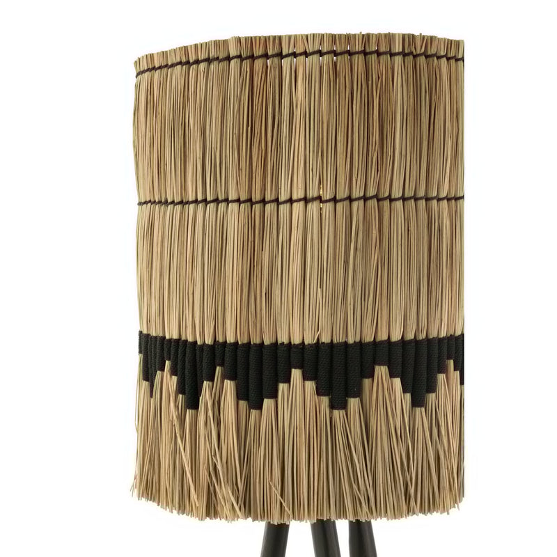 J-Line Rattan Lampshade Motif Grass Natural/Black Large