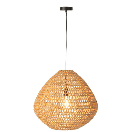 J-Line Plafondlamp Metaal Getwist Naturel