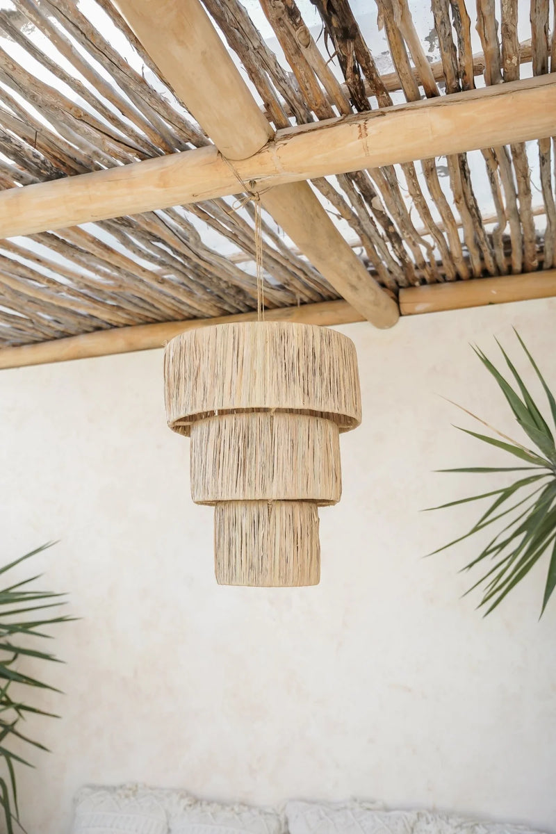 The Boho Tangga Pendant – Hippie Monkey Rattan lampshade