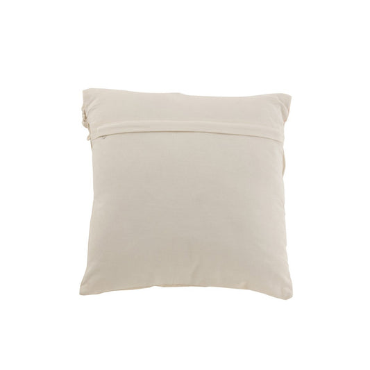 J-Line Cushion Cozy Cotton Off-White Small