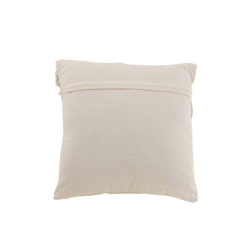 J-Line Cushion Cozy Cotton Off-White Small