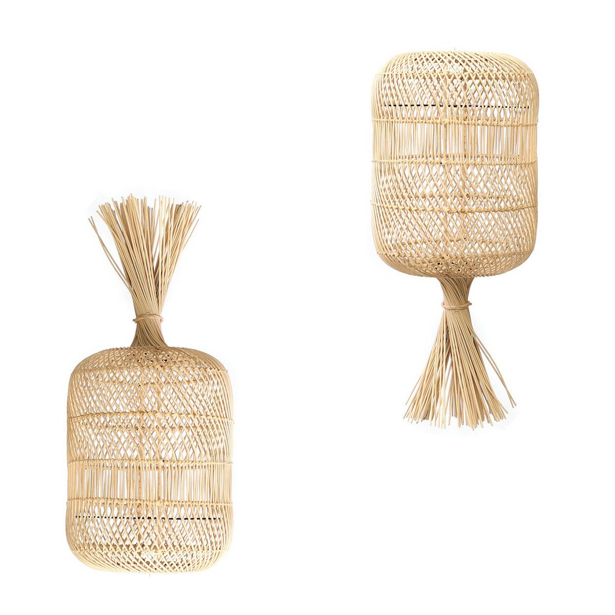 De Rattan Dumpling Vloerlamp - Hanglamp - S