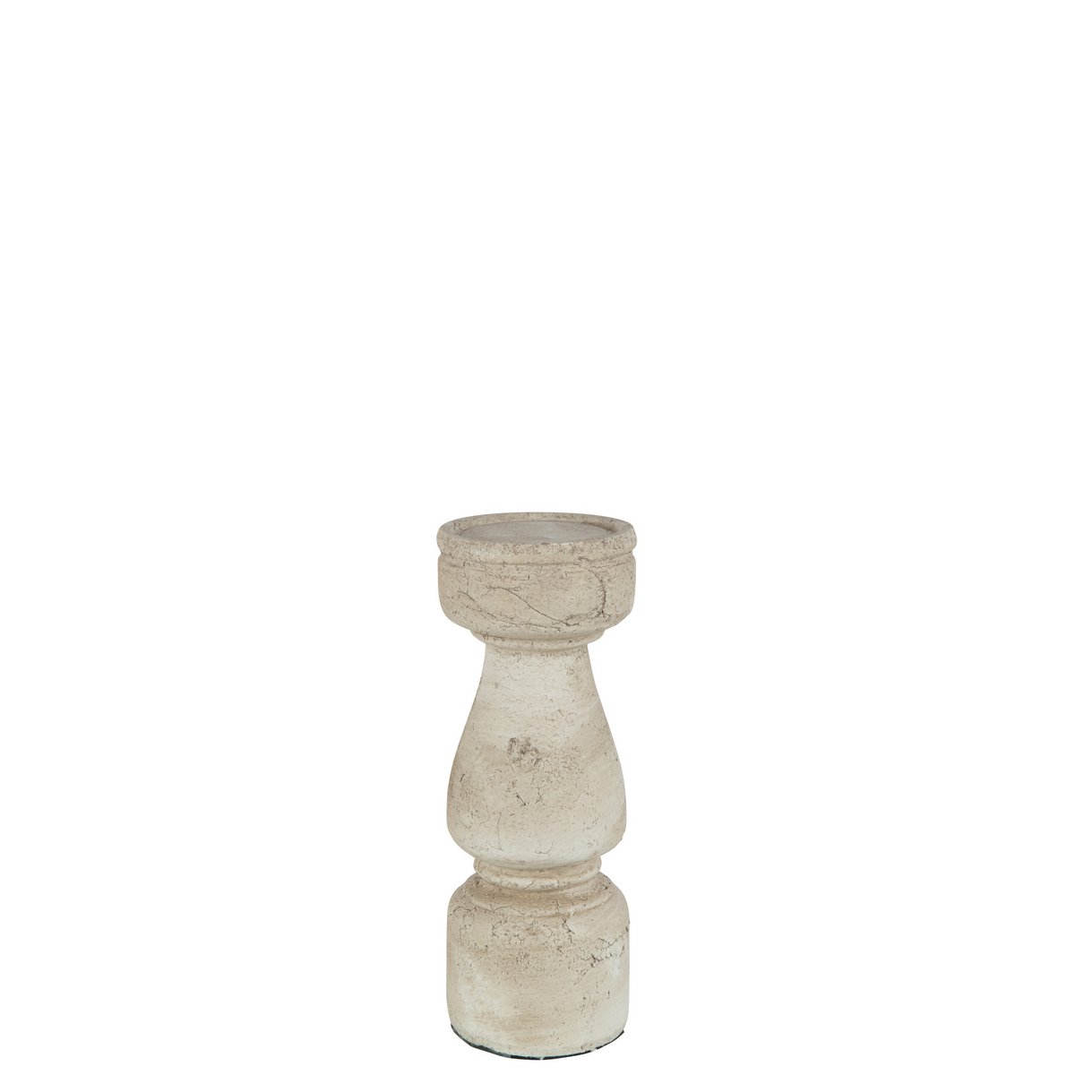 J-Line candle holder Terracotta - ceramic - beige - large