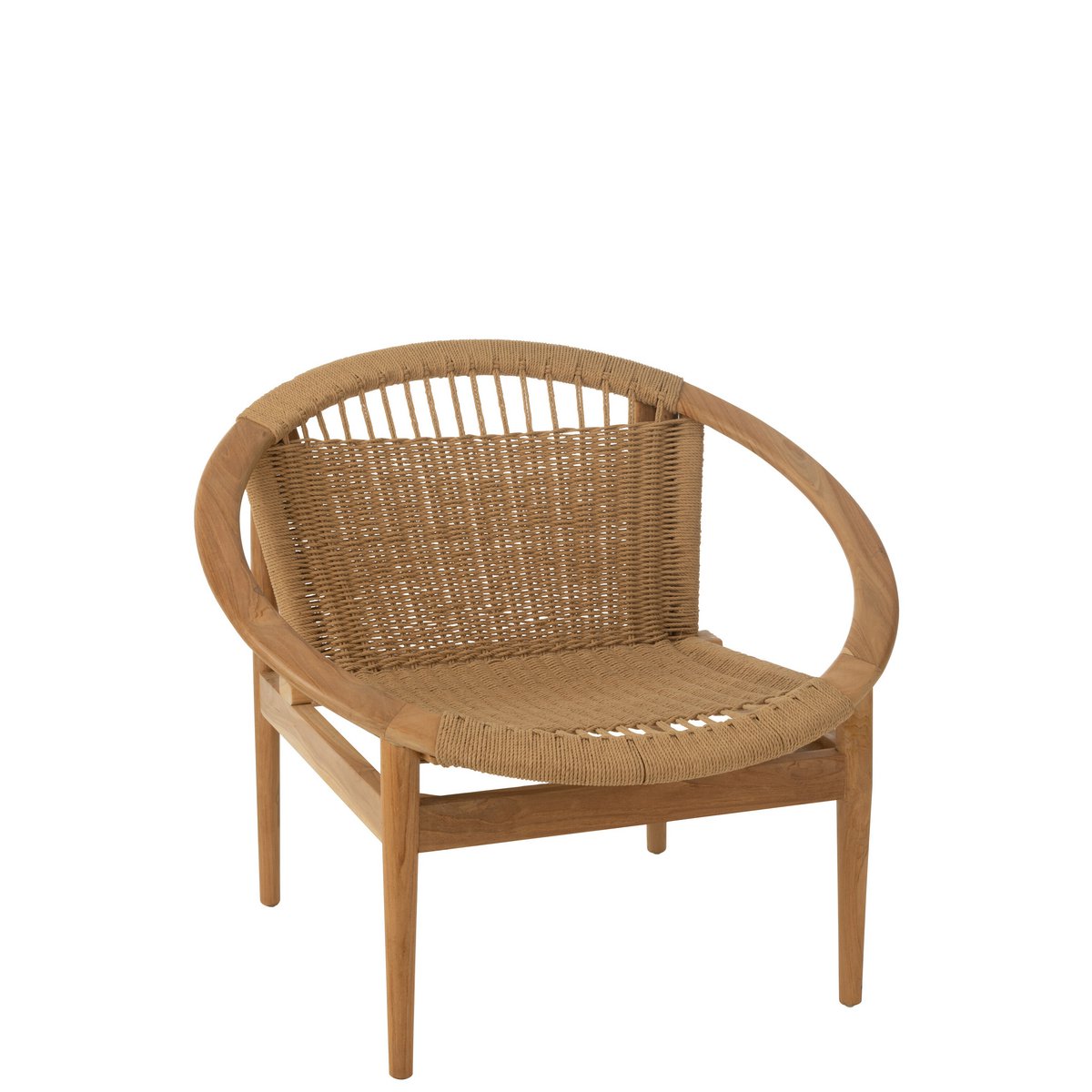 J-Line chair Round - wood - natural