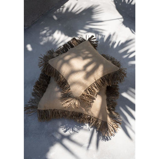 The Jute Bonita Cushion Cover - Natural - 40x40