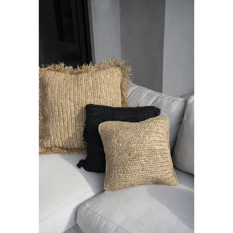 Cushion cover Raffia Flores - Natural 