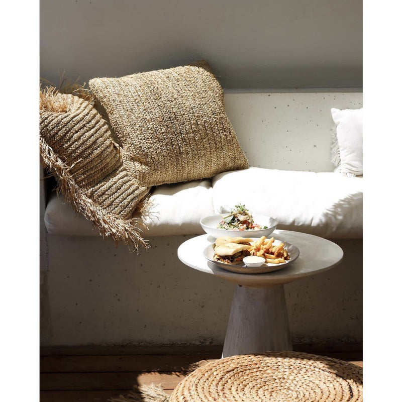 Cushion cover Raffia Flores - Natural 