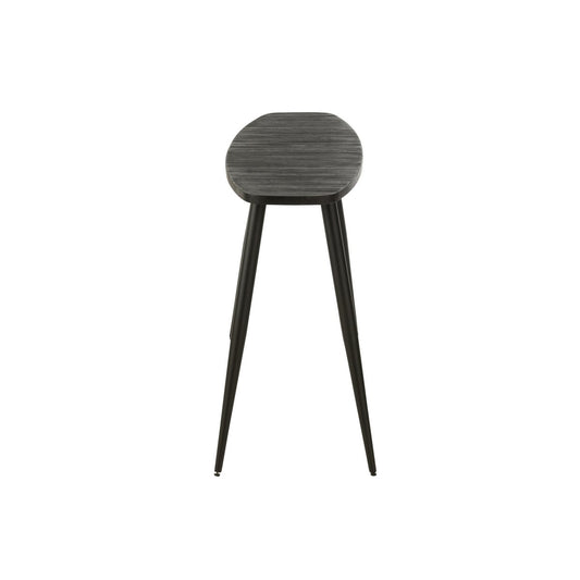 J-Line Console Oval Recycled Teak Black