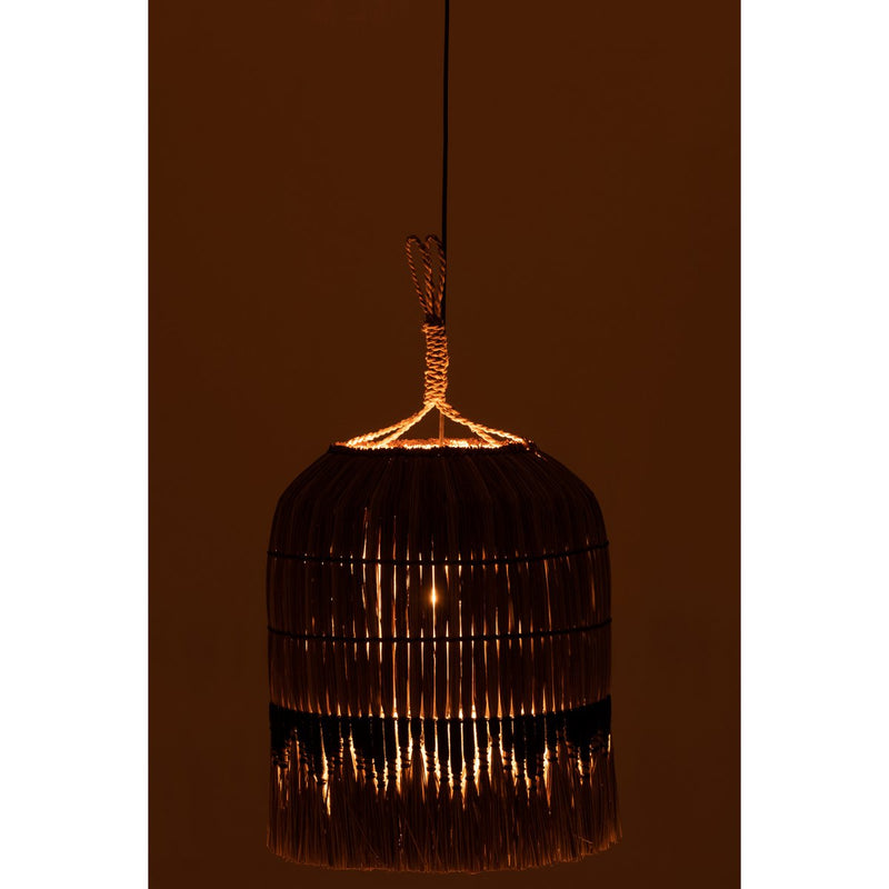 J-Line hanging lamp Motif - grass - natural/black