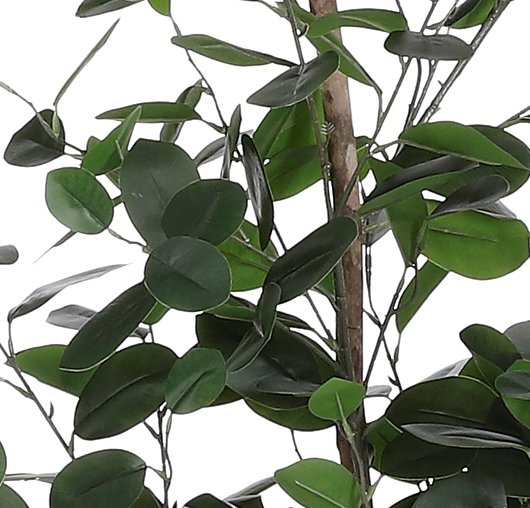 Ficus Kunstplant in Bloempot - H150 x Ø30 cm - Donkergroen