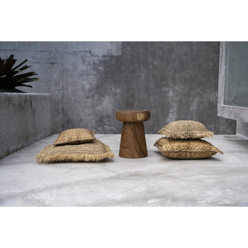 The Raffia Cushion Cover Square - Natural - L