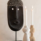 J-Line Face Stand Ethnic Stone/Resine Black Large