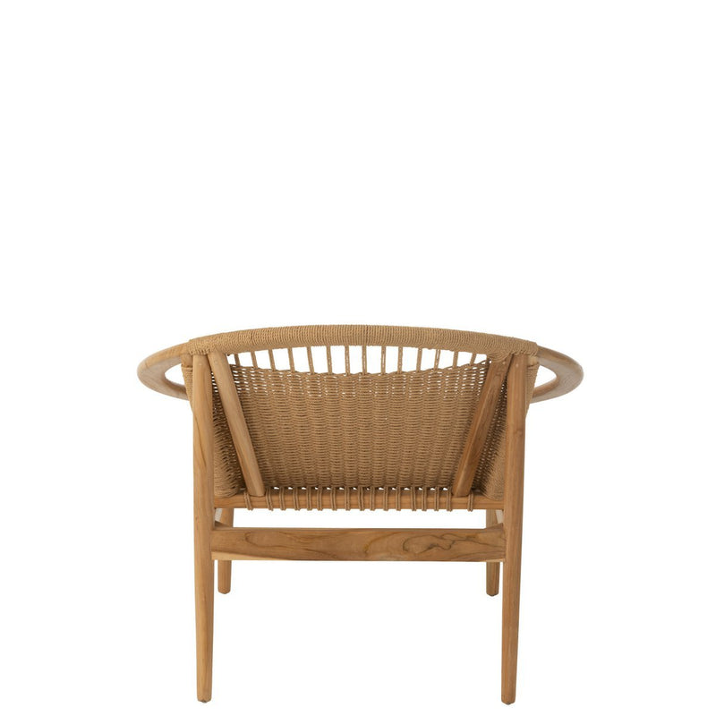 J-Line chair Round - wood - natural