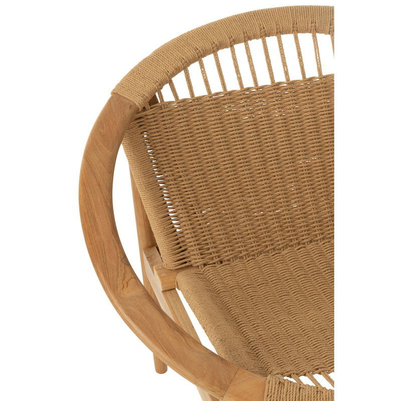 J-Line chair Round - wood - natural