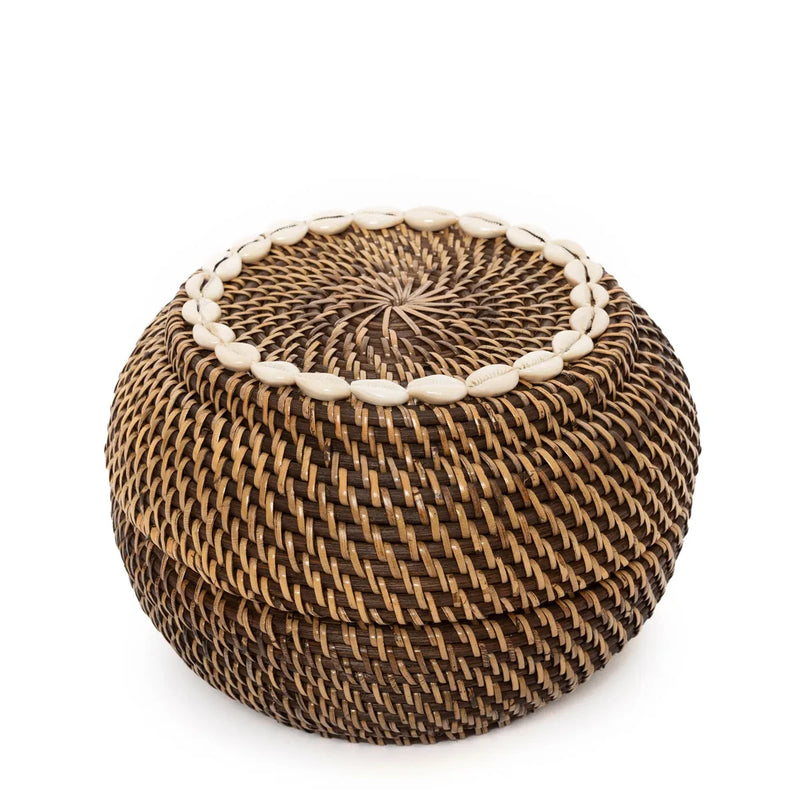 The Colonial Peek-a-Boo Basket - Natural Brown - M 