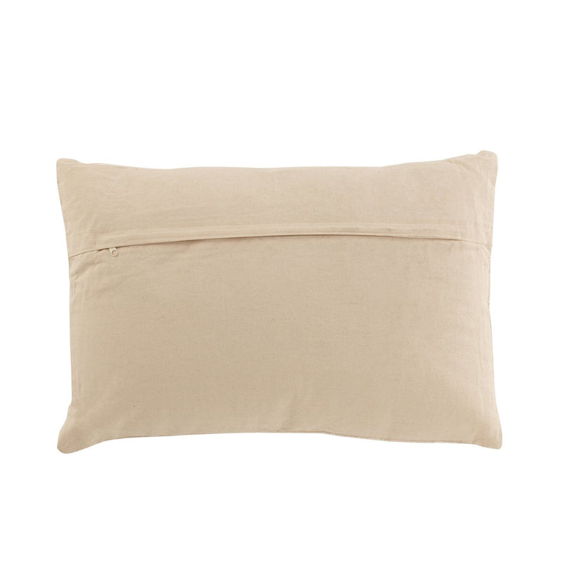 J-Line Cushion Arrow Rectangle Cotton Beige