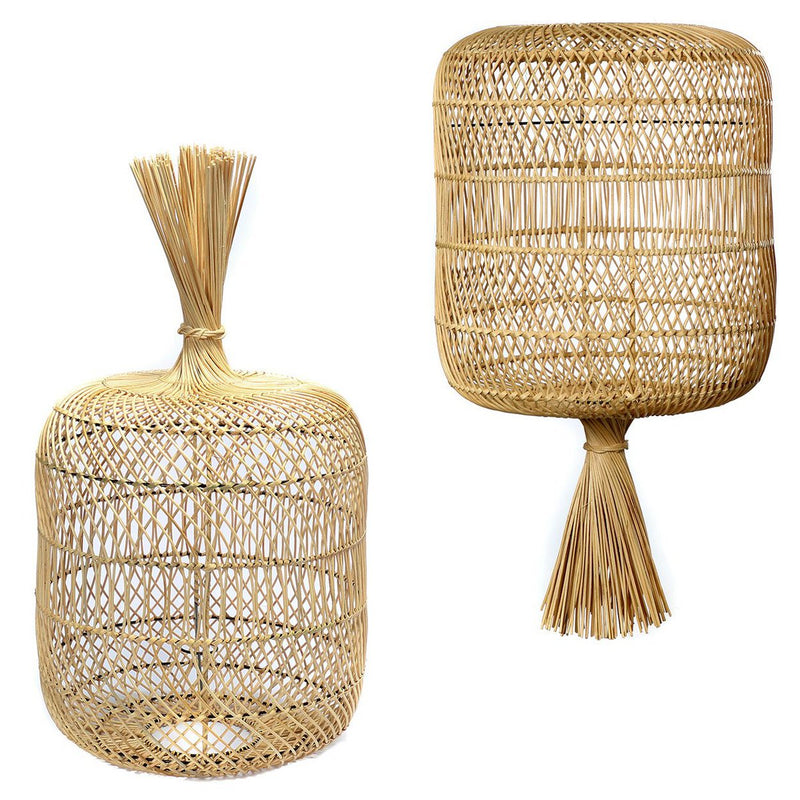 The rattan dumpling floor lamp - hanging lamp - L