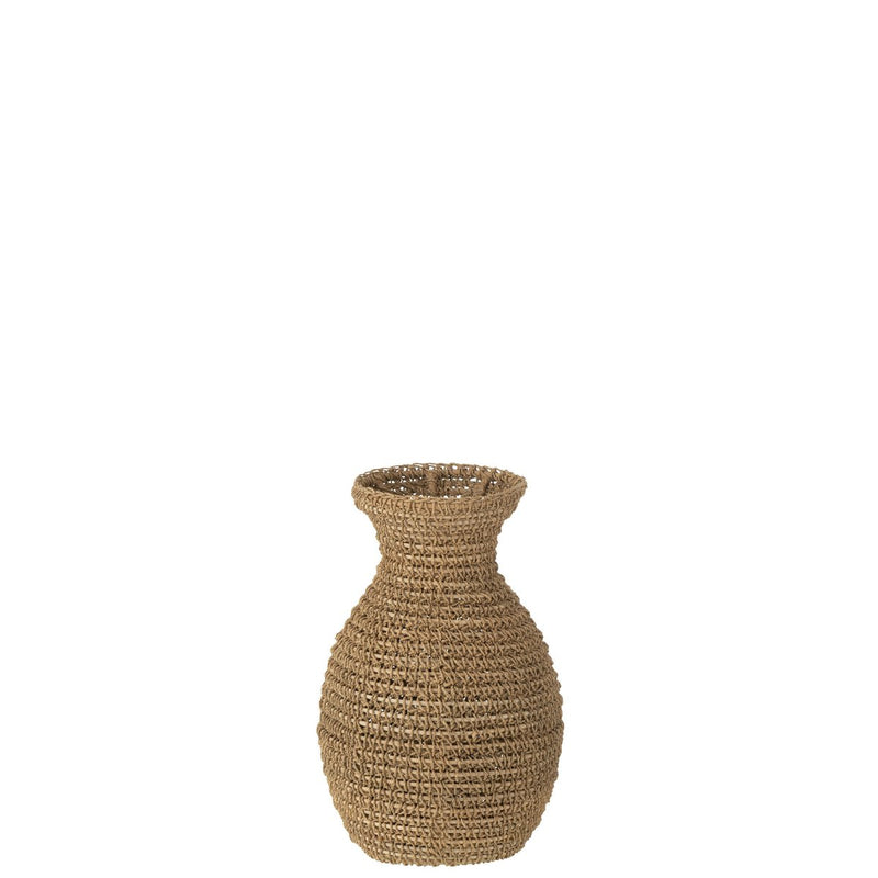 J-Line vase Lise - seagrass - natural - small