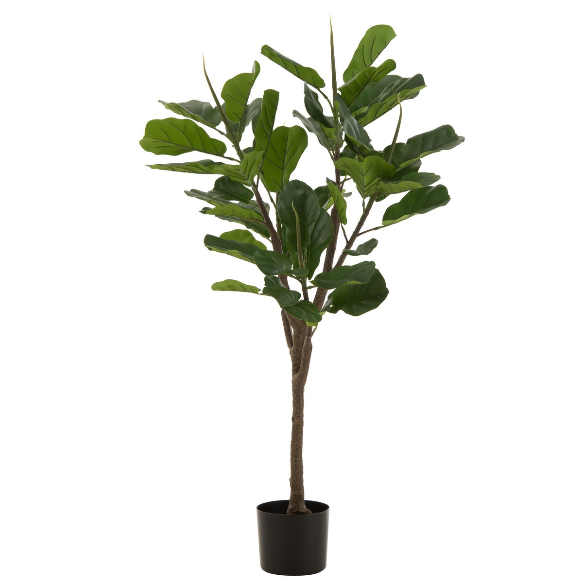 J-Line Fiddle Leaf Plant Plastic Green