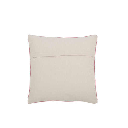 J-Line cushion Diamonds + Arrows - cotton - pink