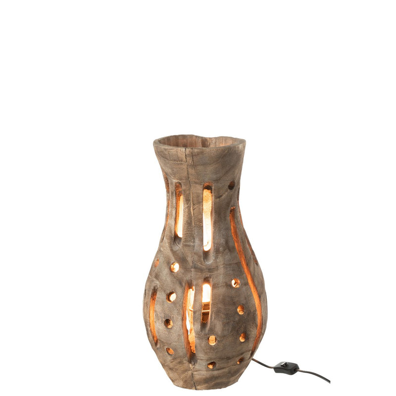 J-Line Lamp Elisabeth Hout Naturel